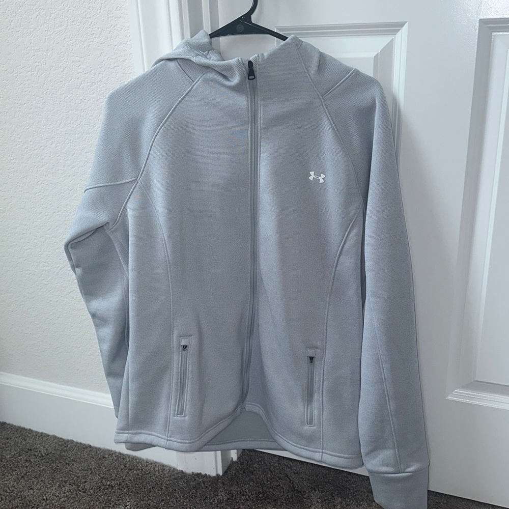 Fleece Grey Cold Gear Under Armour Full Zip Swacket (Perfect for WINTER)
